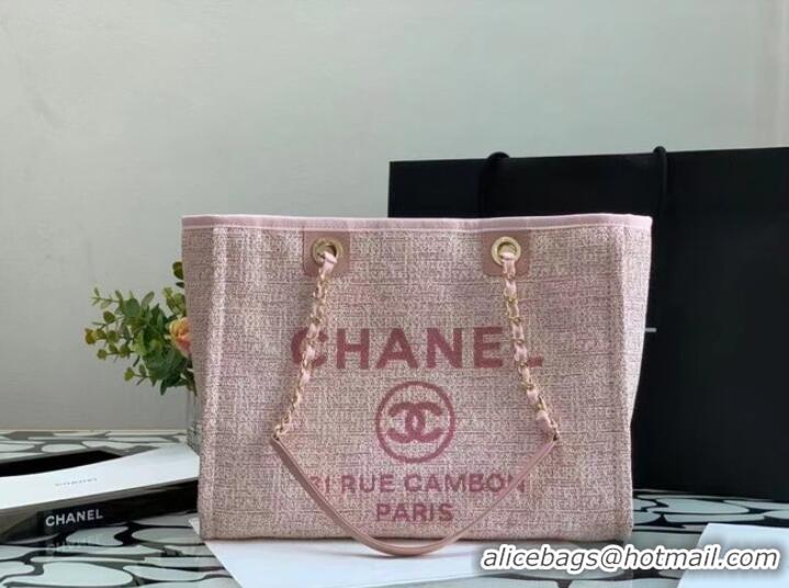 Classic Inexpensive Chanel Shopping bag MM A67001 pink