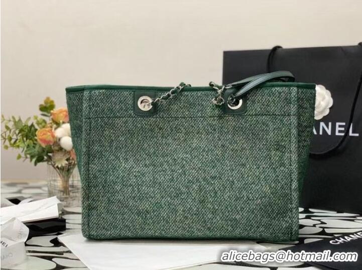 Buy Cheapest Chanel Shopping bag MM A67001 green