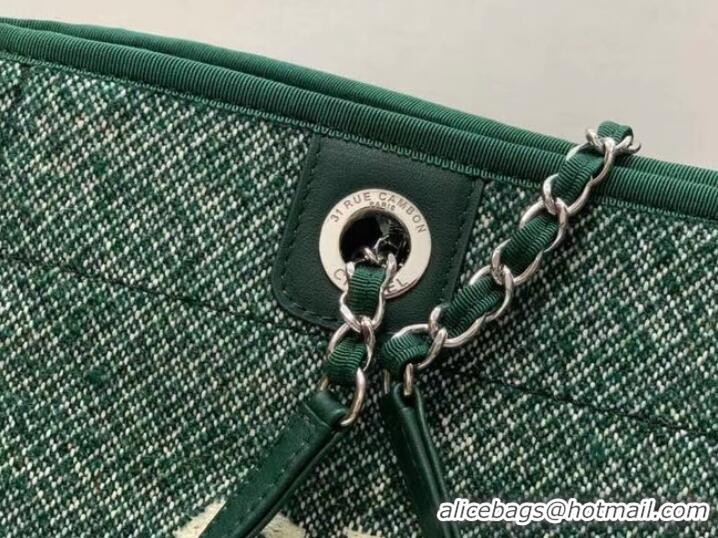 Buy Cheapest Chanel Shopping bag MM A67001 green