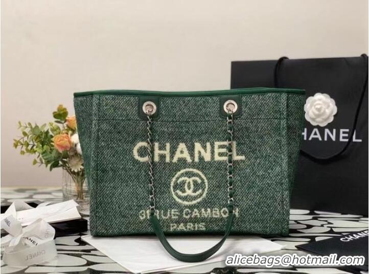 Buy Cheapest Chanel Shopping bag MM A67001 green