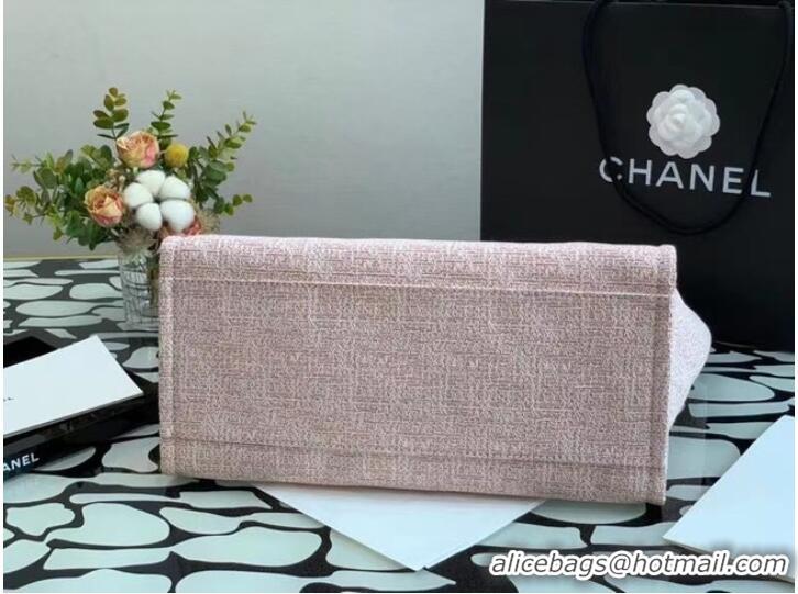 Low Price Chanel Canvas Tote Shopping Bag B66941 pink