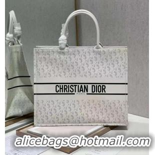 Discount DIOR BOOK TOTE leather Constellation Embroidery M1297ZR white