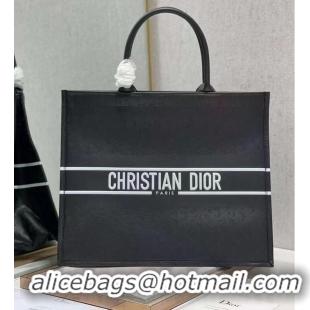 Good Looking DIOR BOOK TOTE leather Constellation Embroidery M1297ZR black