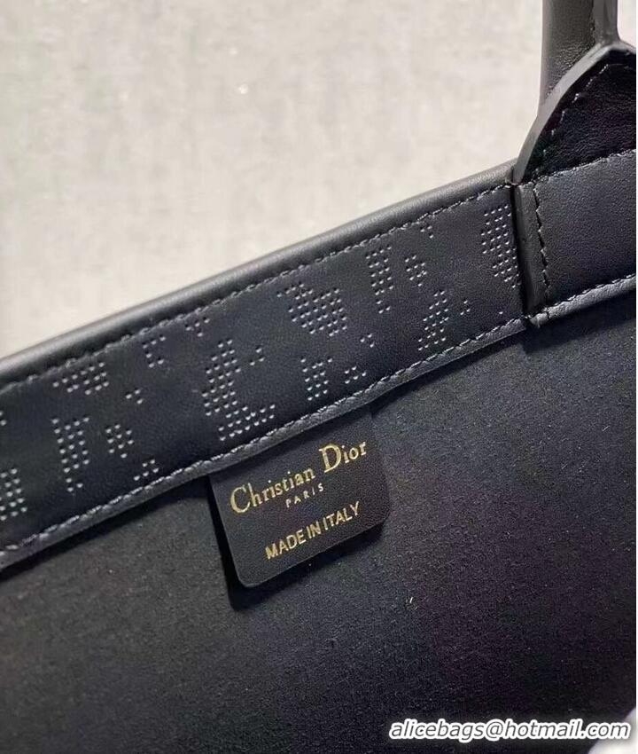 Promotional DIOR BOOK TOTE leather Constellation Embroidery M1296ZR black