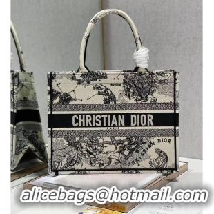 Cheapest DIOR BOOK TOTE Latte Multicolor Dior Zodiac Embroidery M1296ZR