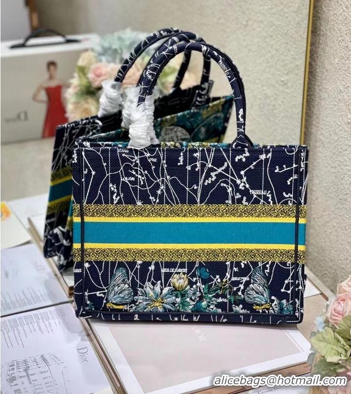 Wholesale DIOR BOOK TOTE Blue Dior Constellation Embroidery M1296ZR