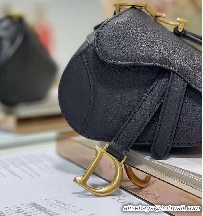 Grade Quality DIOR SADDLE BAG mini Calfskin C8160 black