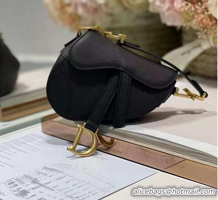 Grade Quality DIOR SADDLE BAG mini Calfskin C8160 black