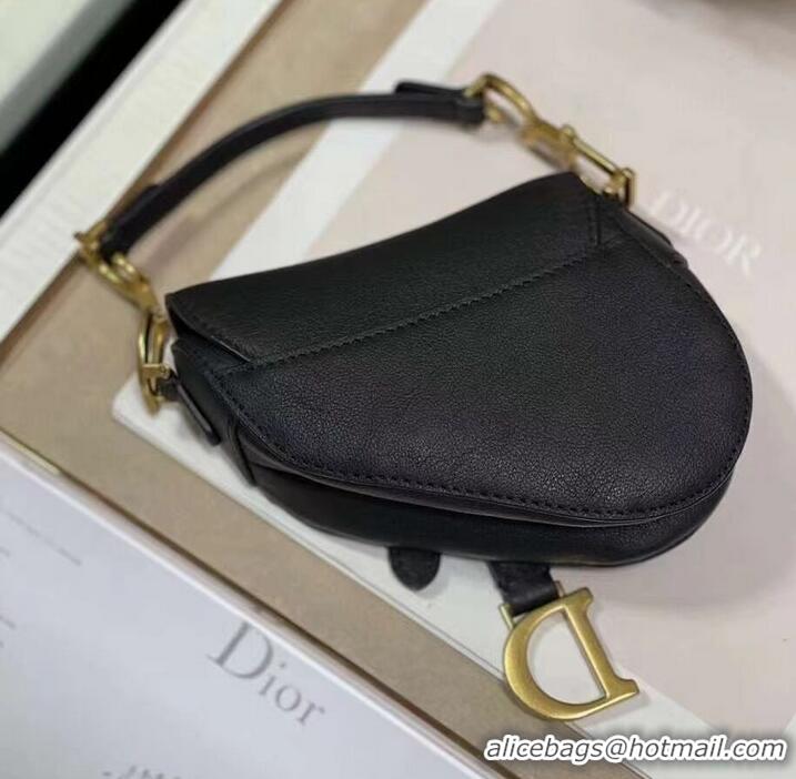 Grade Quality DIOR SADDLE BAG mini Calfskin C8160 black