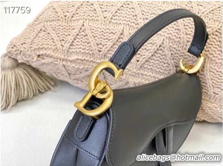 ​Inexpensive Dior SMALL SADDLE-TAS VAN KALFSLEER M0445CW BLACK