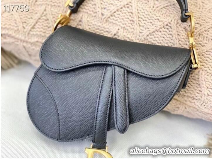 ​Inexpensive Dior SMALL SADDLE-TAS VAN KALFSLEER M0445CW BLACK