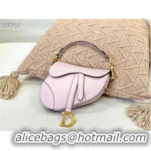 Well Crafted Dior SMALL SADDLE-TAS VAN KALFSLEER M0445CW LIGHT PINK