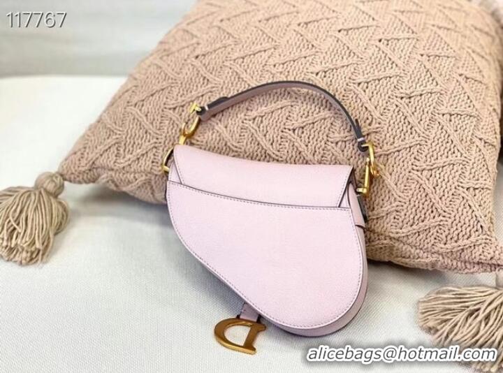 Well Crafted Dior SMALL SADDLE-TAS VAN KALFSLEER M0445CW LIGHT PINK