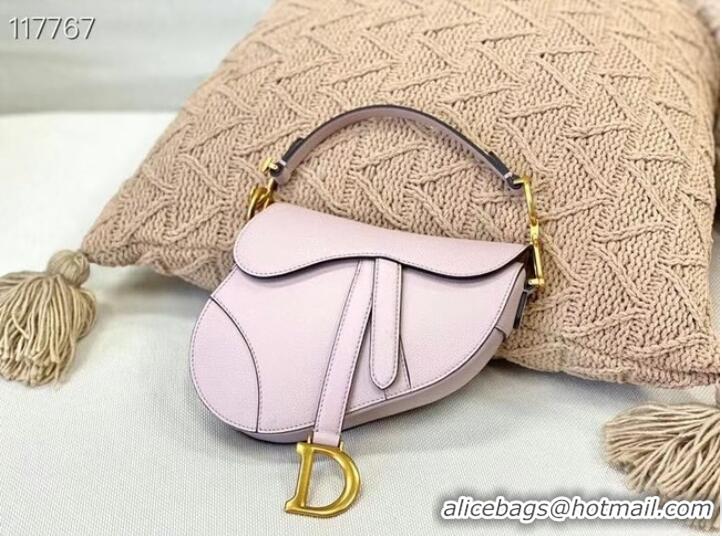 Well Crafted Dior SMALL SADDLE-TAS VAN KALFSLEER M0445CW LIGHT PINK