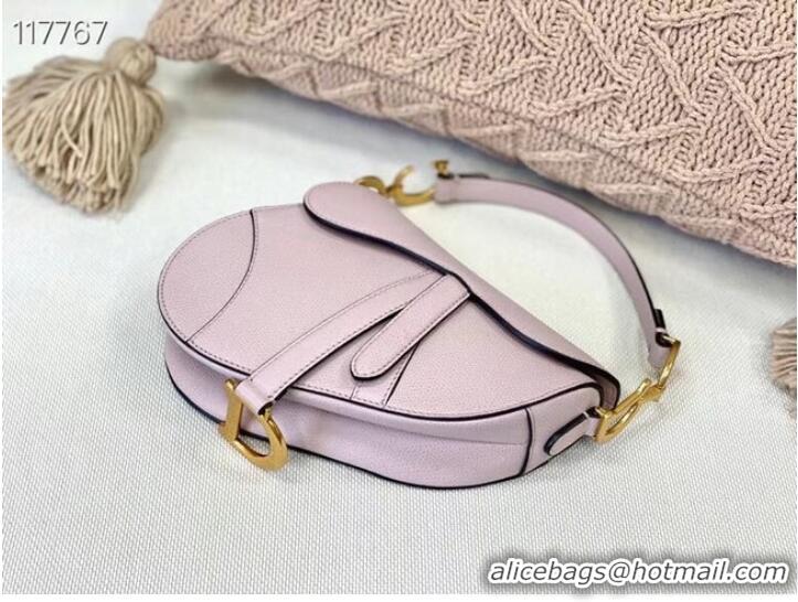 Well Crafted Dior SMALL SADDLE-TAS VAN KALFSLEER M0445CW LIGHT PINK