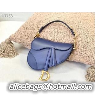 Buy Classic DIOR SMALL SADDLE BAG Calfskin M0445CW BLUE