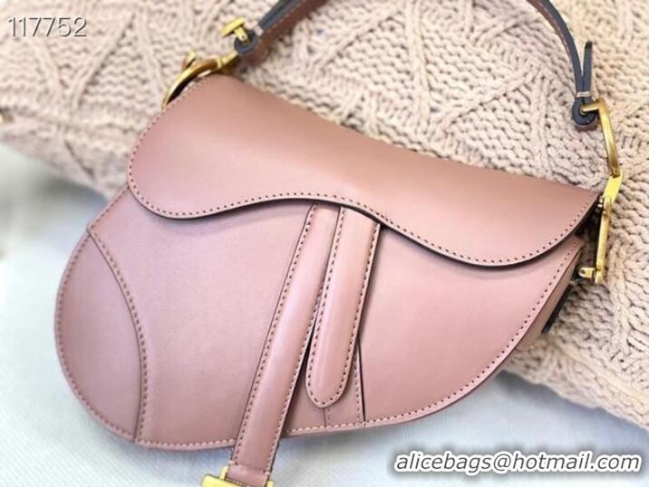 Top Grade DIOR SMALL SADDLE BAG Calfskin M0445CW pink