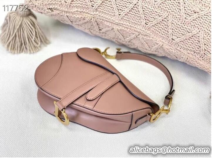 Top Grade DIOR SMALL SADDLE BAG Calfskin M0445CW pink