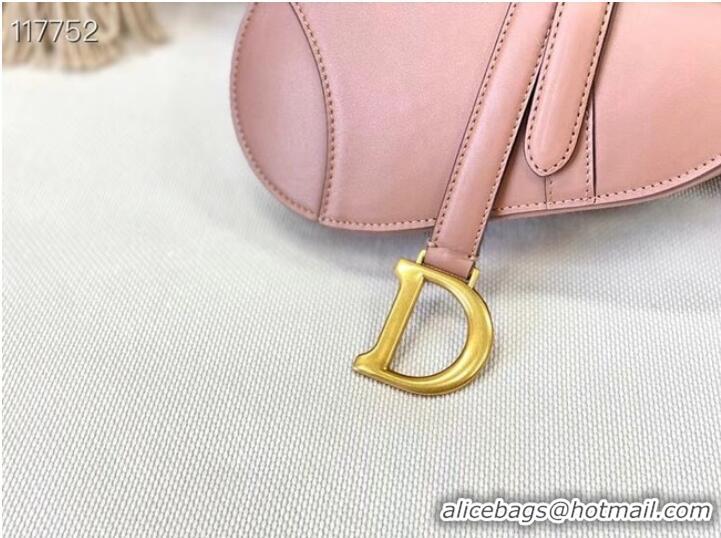 Top Grade DIOR SMALL SADDLE BAG Calfskin M0445CW pink