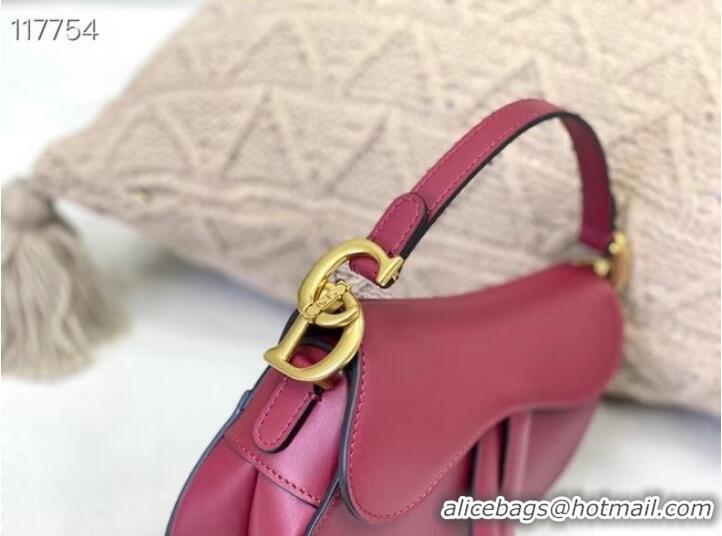 Unique Style DIOR SMALL SADDLE BAG Calfskin M0445CW Wine