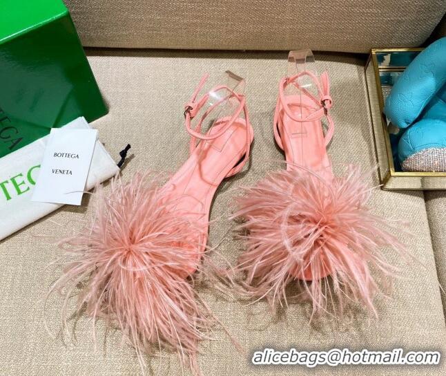 Grade Design Bottega Veneta Feather Dot Flat Sandals 092213 Flamingo Pink