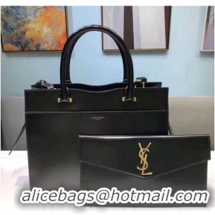 Promotional Yves Saint Laurent UPTOWN Top Handle Original Calfskin BAG 557653 Black