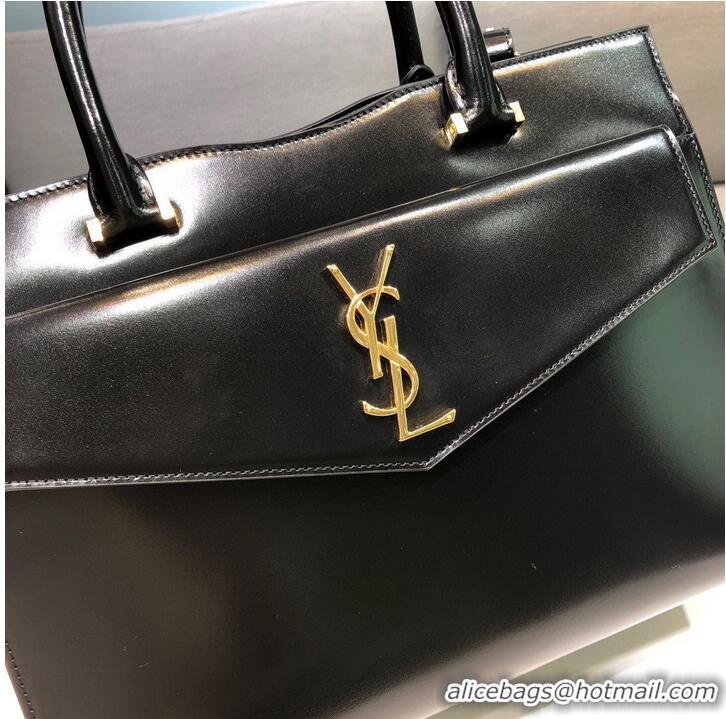 Promotional Yves Saint Laurent UPTOWN Top Handle Original Calfskin BAG 557653 Black