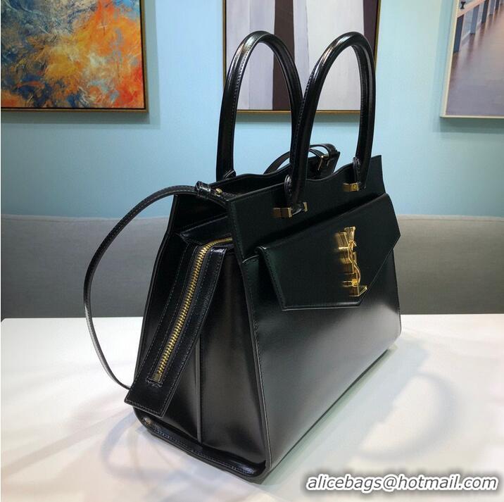 Promotional Yves Saint Laurent UPTOWN Top Handle Original Calfskin BAG 557653 Black