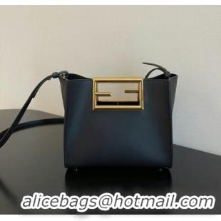 Buy Fashionable FENDI WAY small leather bag 5FB6846 black