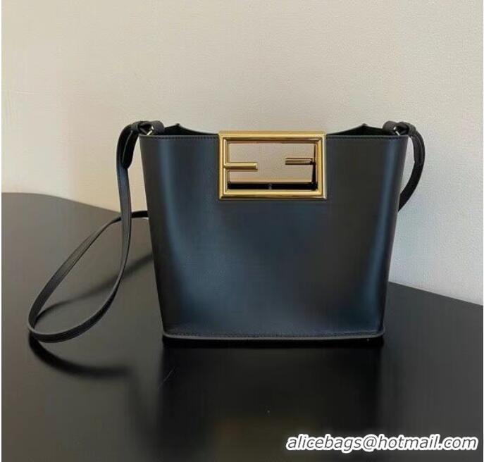 Buy Fashionable FENDI WAY small leather bag 5FB6846 black