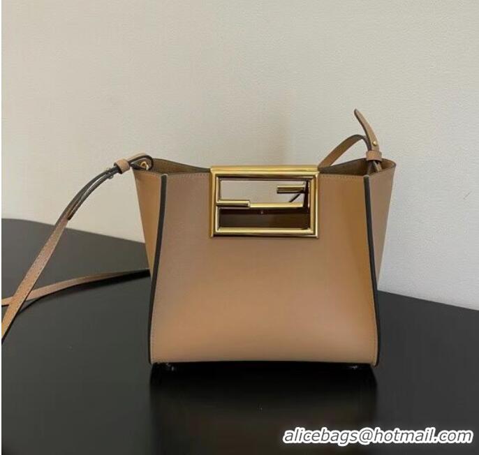 Well Crafted FENDI WAY small leather bag 5FB6846 Beige