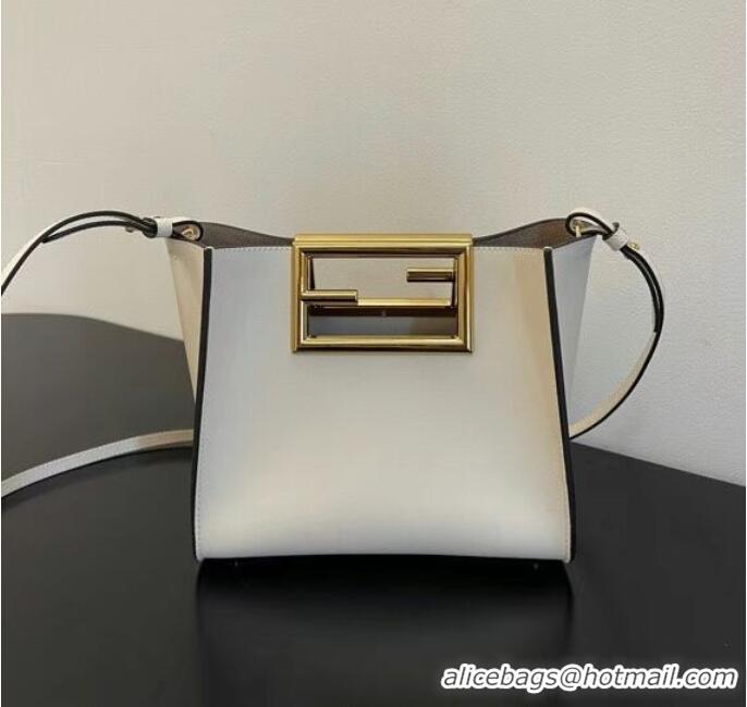 New Release Creation FENDI WAY small leather bag 5FB6846 white