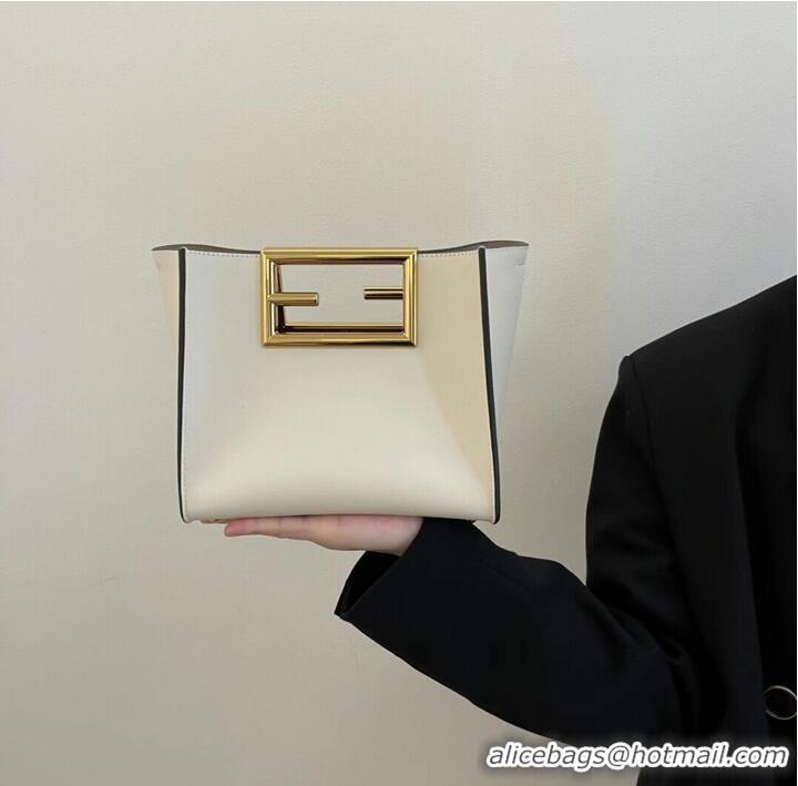 New Release Creation FENDI WAY small leather bag 5FB6846 white