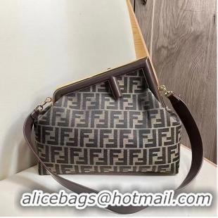 Classic Promotional FENDI FIRST fabric bag 5FB2323 Brown