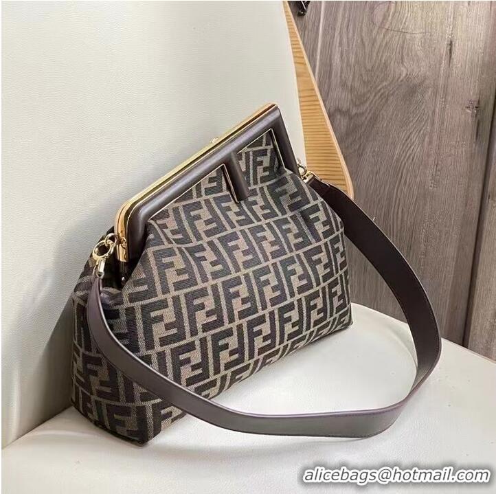 Classic Promotional FENDI FIRST fabric bag 5FB2323 Brown