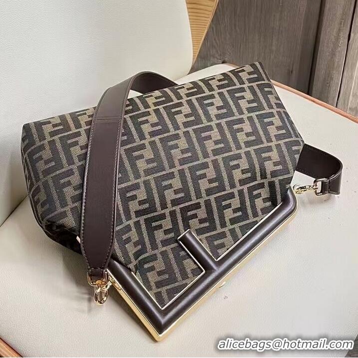 Classic Promotional FENDI FIRST fabric bag 5FB2323 Brown