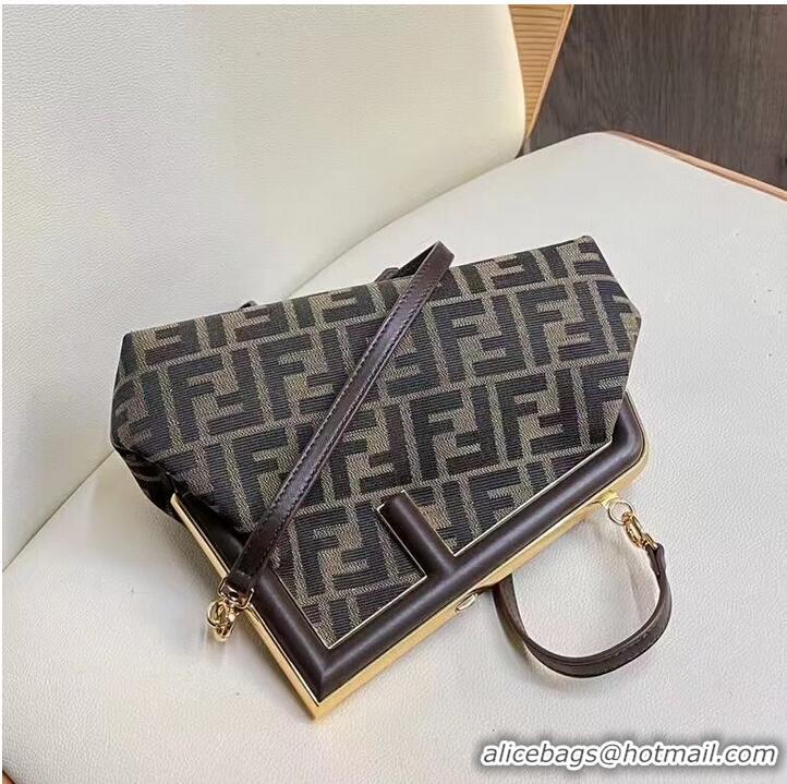 Grade Quality FENDI FIRST fabric bag 5FB2322 Brown