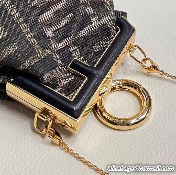 Famous Brand FENDI FIRST mini fabric bag 5FB2321 black