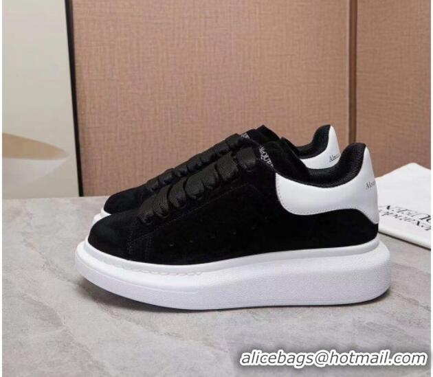 Super Quality Alexander Mcqueen Suede and Calfskin Sneakers 081331 Black