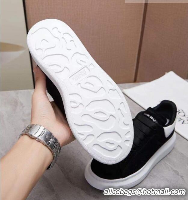 Super Quality Alexander Mcqueen Suede and Calfskin Sneakers 081331 Black