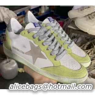 Good Quality Golden Goose GGDB Calfskin Sneaker White/Yellow/Silver 051102