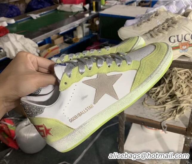 Good Quality Golden Goose GGDB Calfskin Sneaker White/Yellow/Silver 051102