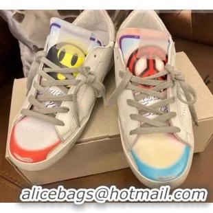 Luxurious Golden Goose GGDB Smile Calfskin Sneaker White 051103