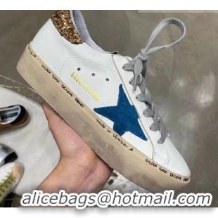 Perfect Golden Goose GGDB Calfskin Sneaker White/Blue 051108