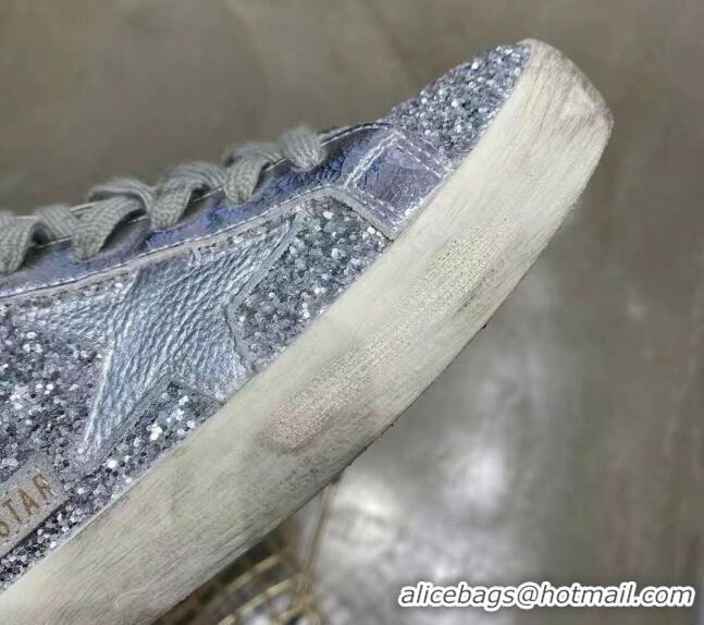 Best Price Golden Goose GGDB Sequins Sneaker Silver 051117