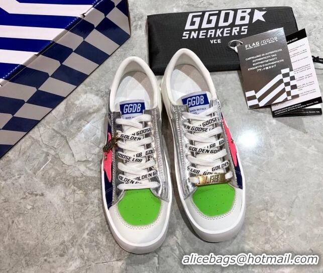 Low Cost Golden Goose Stardan Sneaker Green/Silver/Navy Blue 051119