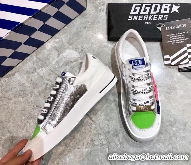 Low Cost Golden Goose Stardan Sneaker Green/Silver/Navy Blue 051119