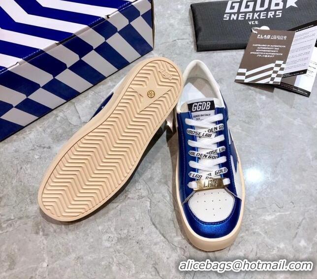 Affordable Price Golden Goose Stardan Leather Sneaker 051121 White/Blue