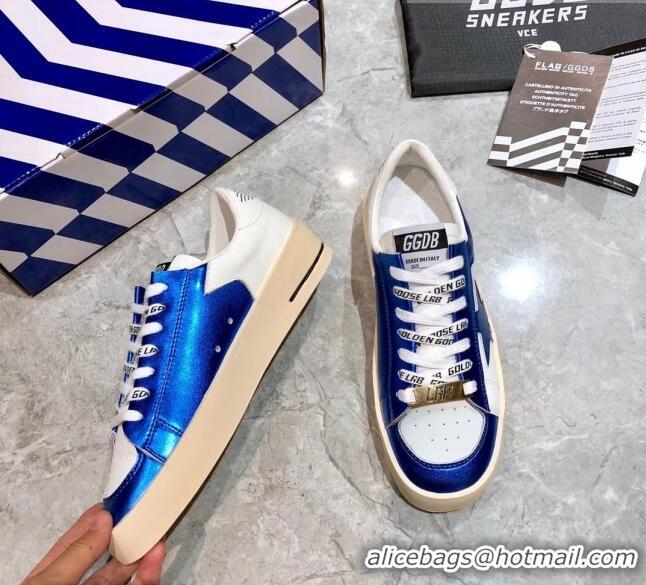 Affordable Price Golden Goose Stardan Leather Sneaker 051121 White/Blue