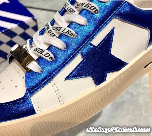 Affordable Price Golden Goose Stardan Leather Sneaker 051121 White/Blue